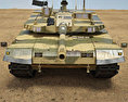 K2主戰坦克 3D模型 正面图