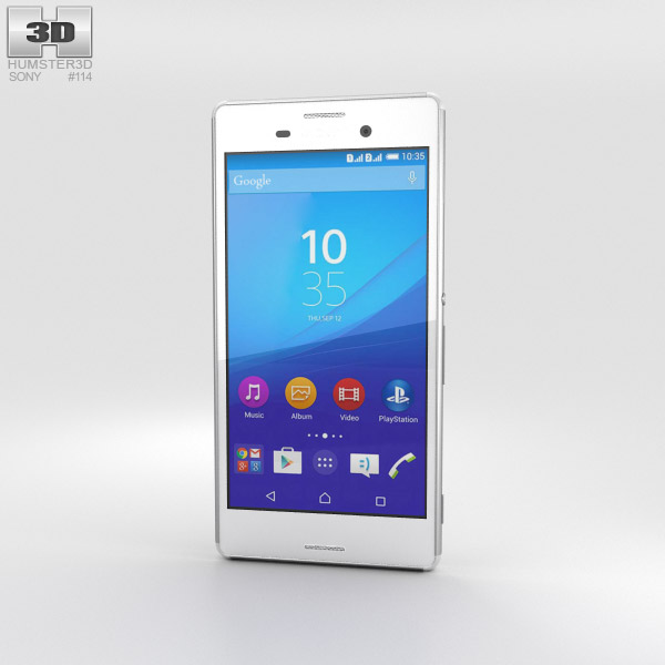 Sony Xperia M4 Aqua White 3D model