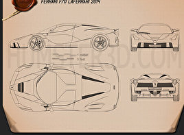 Concept car blueprint Download - Hum3D