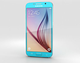 Samsung Galaxy S6 Blue Topaz 3D 모델 