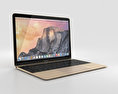 Apple MacBook Gold 3d model