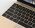 Apple MacBook Gold 3d model