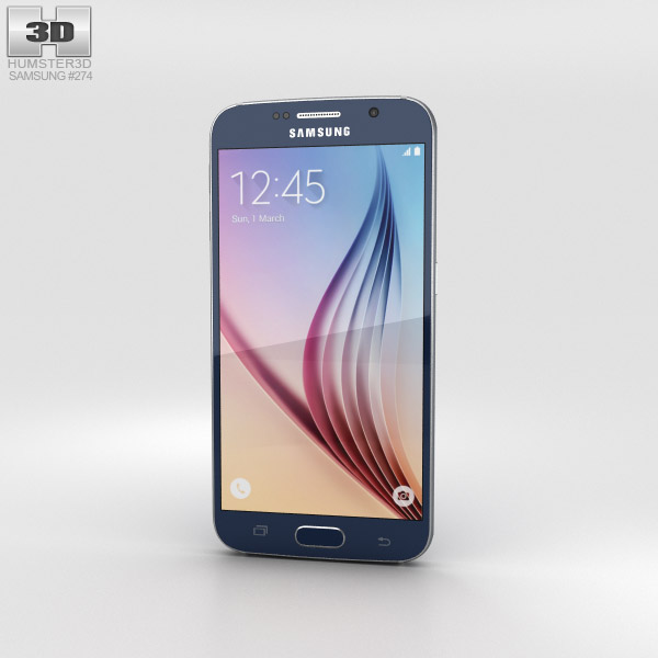 Samsung Galaxy S6 Black Sapphire Modelo 3D