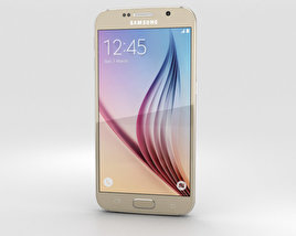 Samsung Galaxy S6 Gold Platinum Modèle 3D