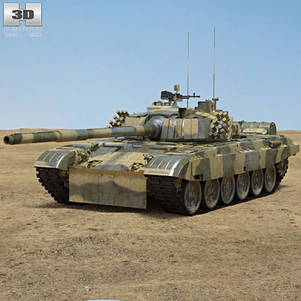 PT-91 Twardy 3D model - Military on Hum3D