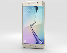 Samsung Galaxy S6 Edge Gold Platinum Modèle 3D