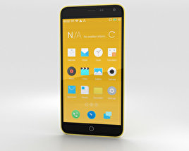 Meizu M1 Note Giallo Modello 3D