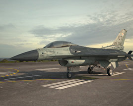 General Dynamics F-16C Block 52 3D-Modell