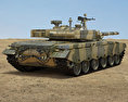 Тип 99 танк 3D модель back view