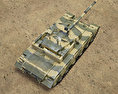 Type 99 Tank 3d model top view