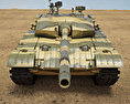 Type 99 Tank 3d model front view