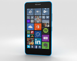 Microsoft Lumia 640 LTE Glossy Cyan 3D-Modell