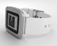 Pebble Time White 3D 모델 