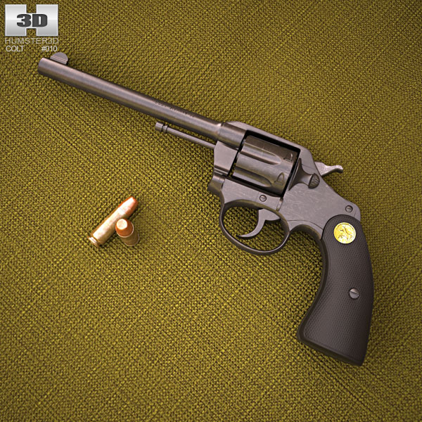 Colt Polizia Positive Modello 3D