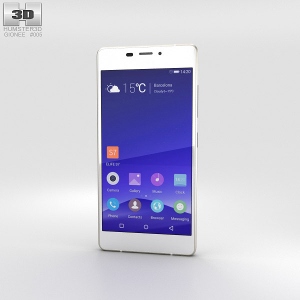 Gionee Elife S7 North Pole White Modello 3D
