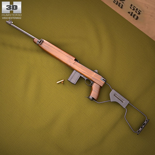Inland M1A1 Carbine Modèle 3D