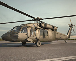 Sikorsky UH-60 Black Hawk 3D-Modell