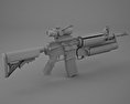 Colt M4A1 with M203 3D 모델 