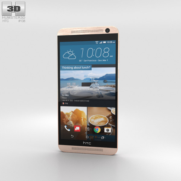 HTC One E9+ Classic Rose Gold Modèle 3D