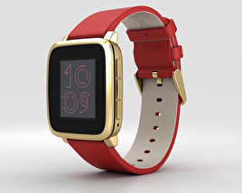 Pebble Time Steel Gold 3D 모델 