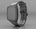 Pebble Time Steel Silver Stone Leather Band 3D-Modell