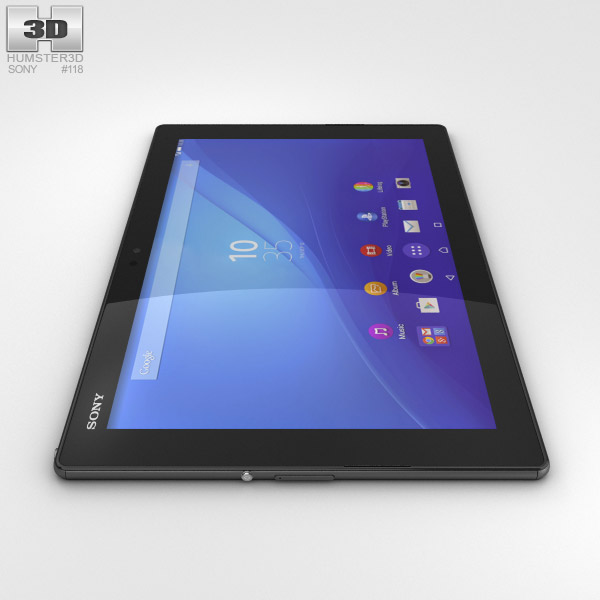 Sony Xperia Z4 Tablet Lte Black 3d Model Electronics On Hum3d