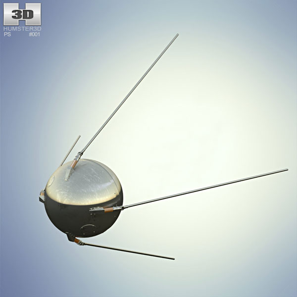 Перший штучний супутник Землі 3D модель