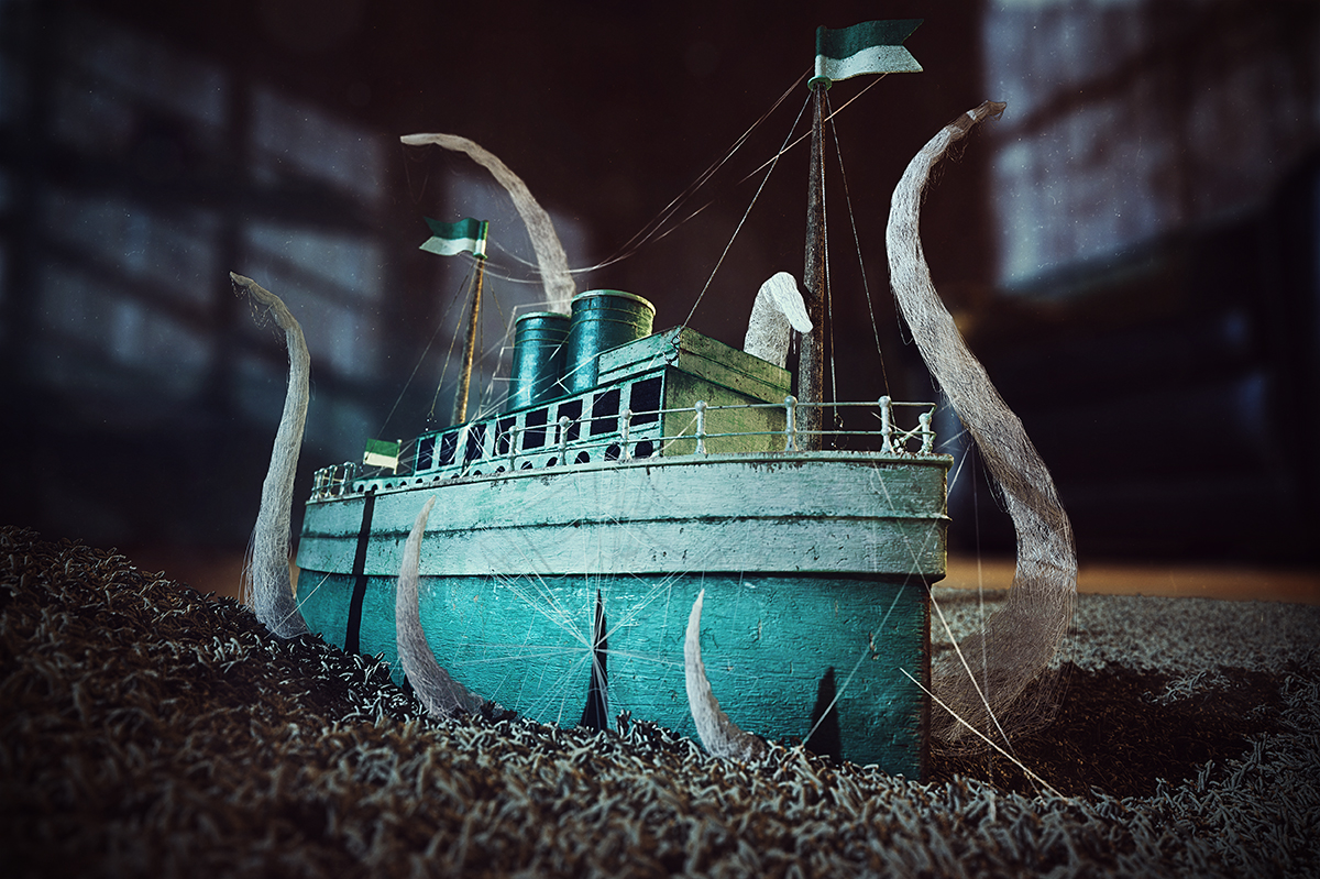 Abandoned Toy Boat by Lucas Rodrigues Miguel
