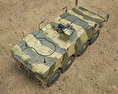 ボクサー装輪装甲車 3Dモデル top view