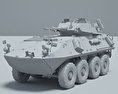LAV-25 Modello 3D clay render