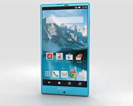 Sharp Aquos Zeta SH-01G Cyan 3D model