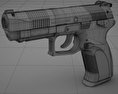 龐大威力K100半自動手槍 3D模型