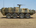 M1126 Stryker ICV 3Dモデル side view
