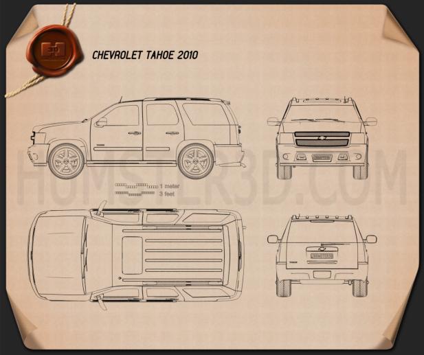 Chevrolet Tahoe 2010 Disegno Tecnico