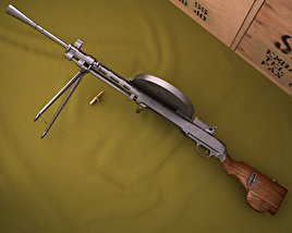 DP27軽機関銃 3Dモデル