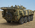 LAV-3裝甲車 3D模型 后视图