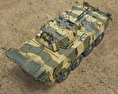 LAV-3裝甲車 3D模型 顶视图