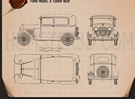 Classic Car Blueprint Download Hum3d