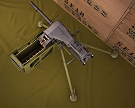 Mk 19 grenade launcher 3D model