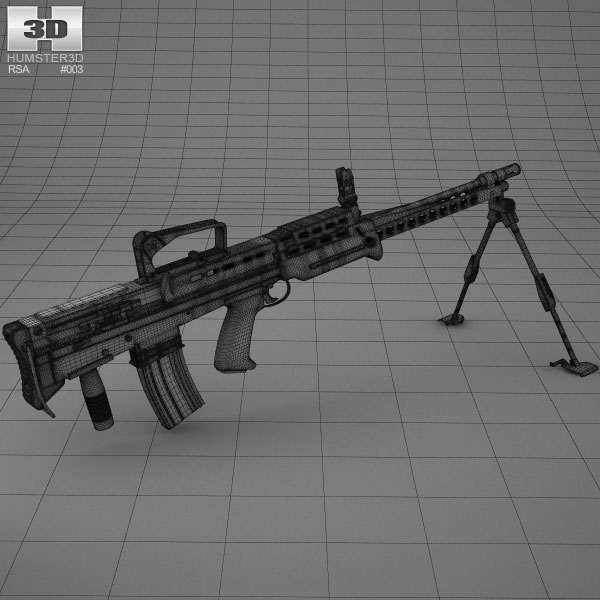 Sa80 A2 Lsw 3d Model Weapon On Hum3d