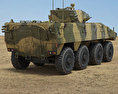 VBCI Infantry Vehículo de Combate Modelo 3D vista trasera