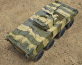 VBCI Infantry 전투 차량 3D 모델  top view