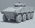 VBCI Infantry Kampffahrzeug 3D-Modell clay render