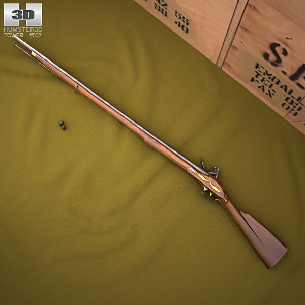 Brown Bess (Land Pattern Musket) Modello 3D