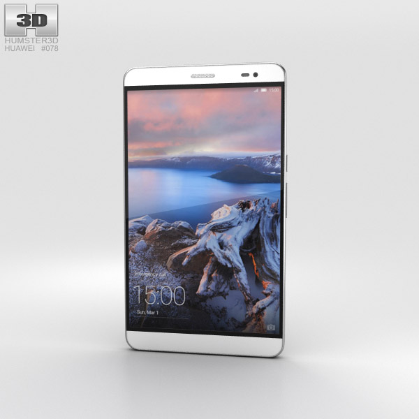 Huawei MediaPad X2 Moonlight Silver 3D модель