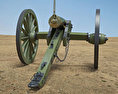 Model 1857 12-Pounder Napoleon Cannon 3D模型