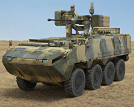 Pandur II 8X8 Armoured Personnel Carrier 3D-Modell
