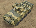 Pandur II 8X8 Armoured Personnel Carrier 3d model top view