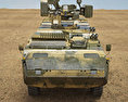 Pandur II 8X8 Armoured Personnel Carrier Modello 3D vista frontale