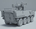 Pandur II 8X8 Armoured Personnel Carrier 3d model